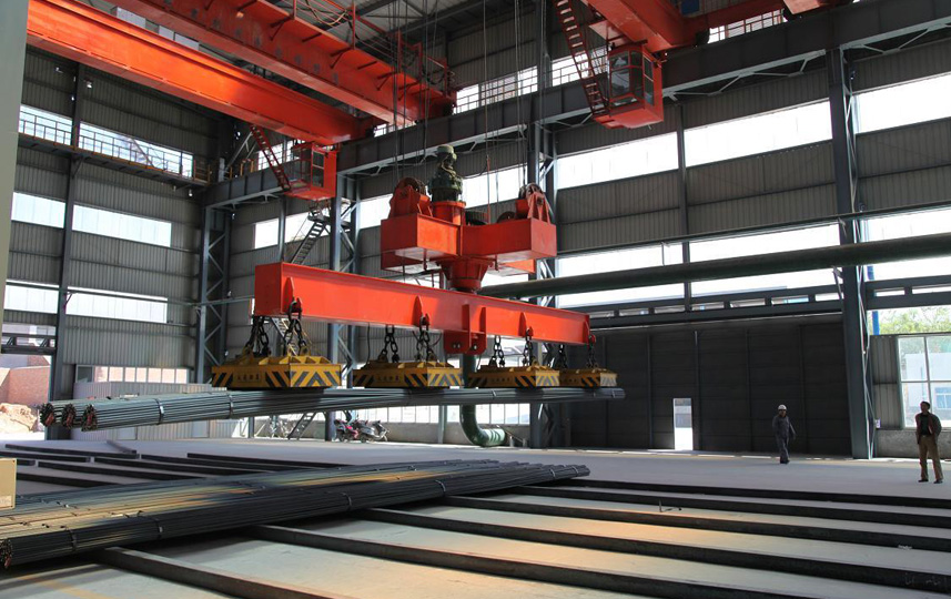 QC Overhead Crane with Electromagnetic Beam