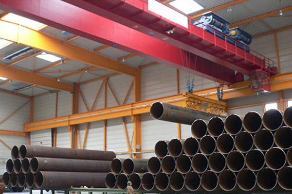 Intelligent Steel-Pipe Distribution Overhead Crane